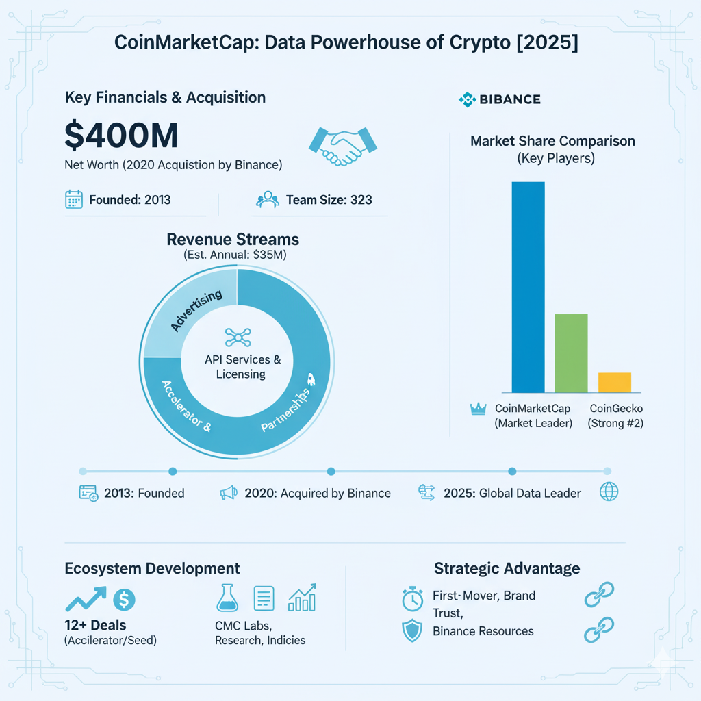 CoinMarketCap net worth