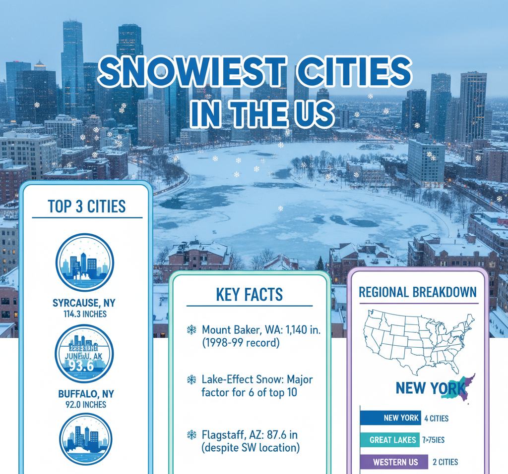 Snowiest Cities In The US