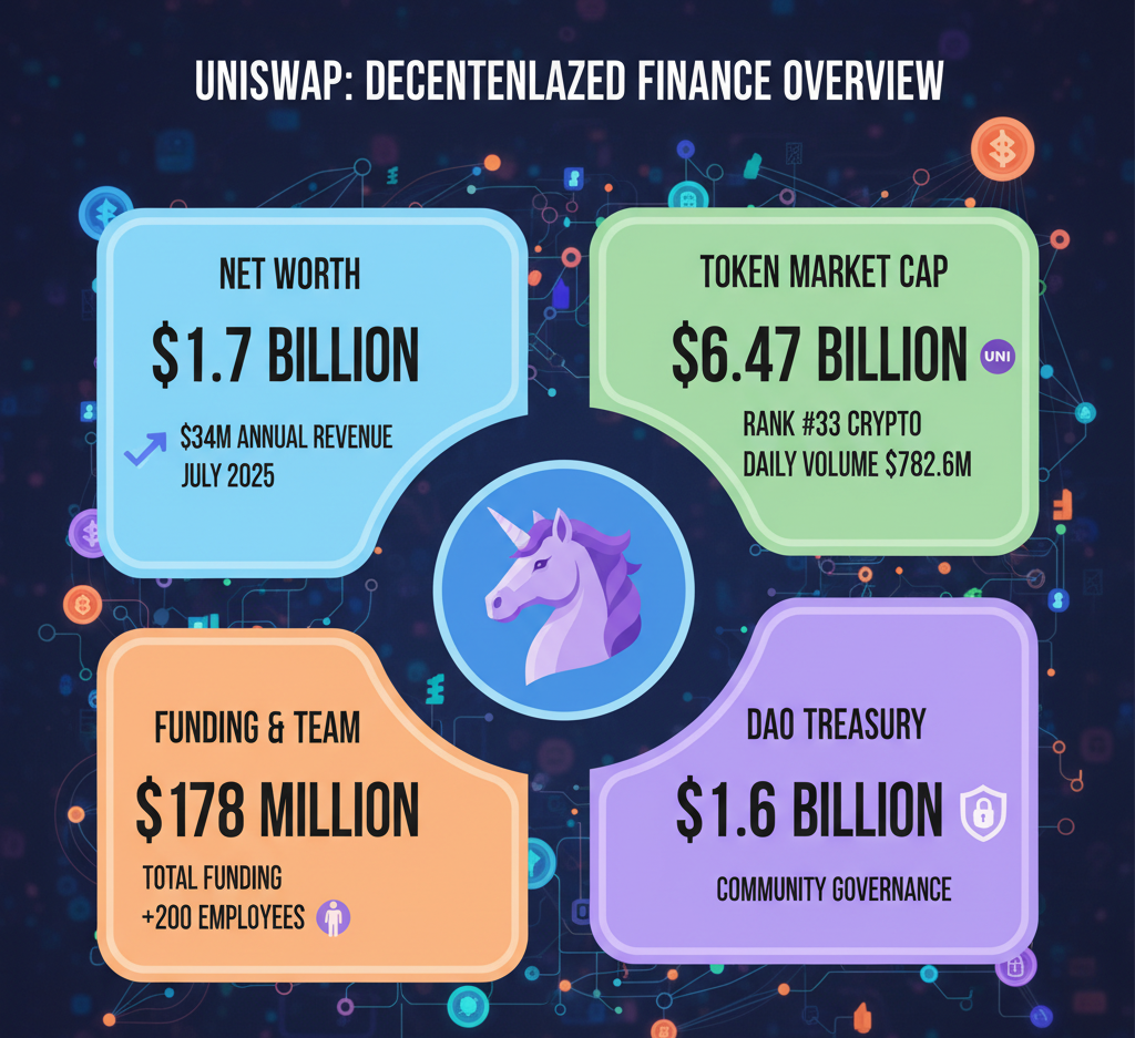 Uniswap Net Worth, Market Cap And Revenue