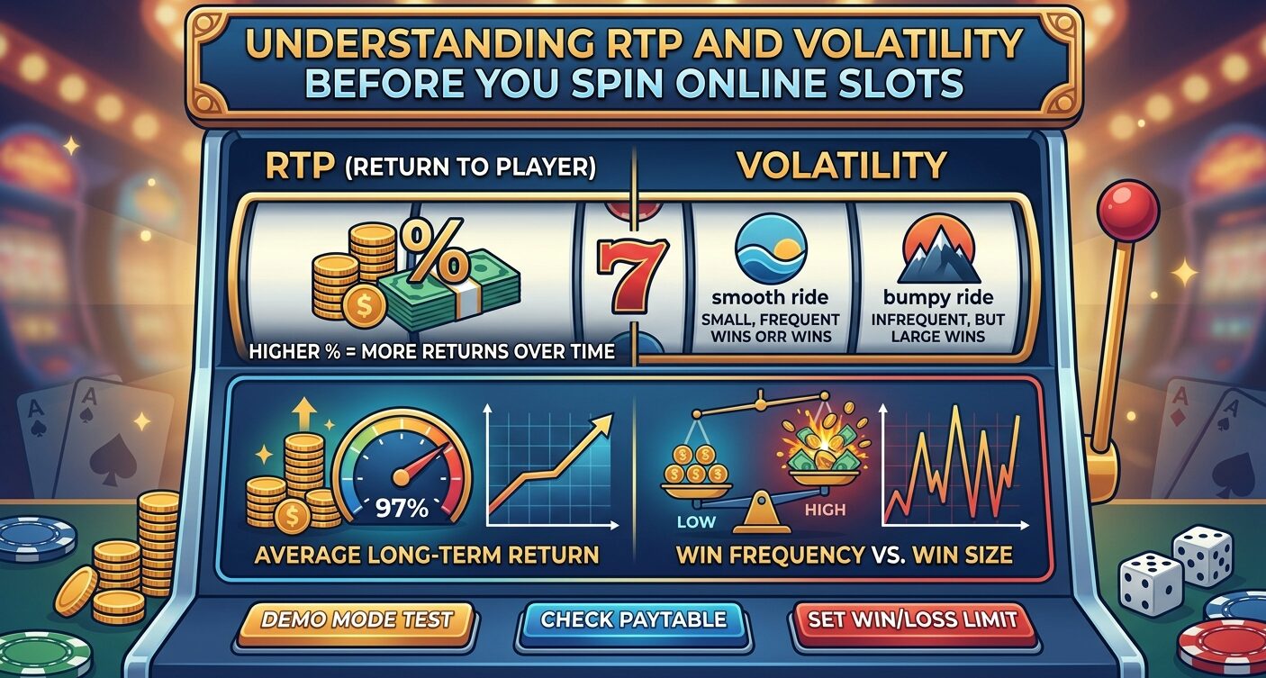 Understanding RTP and Volatility Before You Spin Online Slots